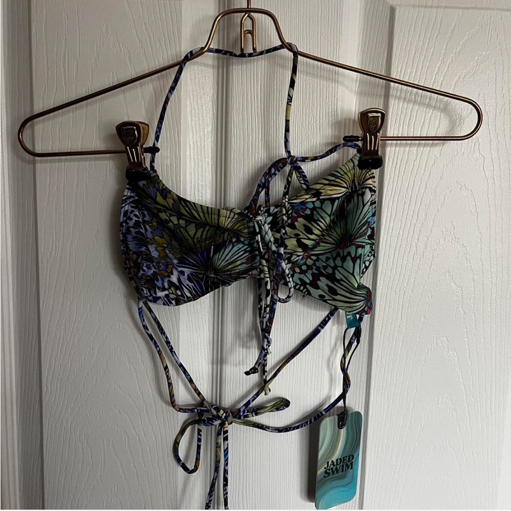 NWT JADED LONDON Butterfly Swim Bikini Top